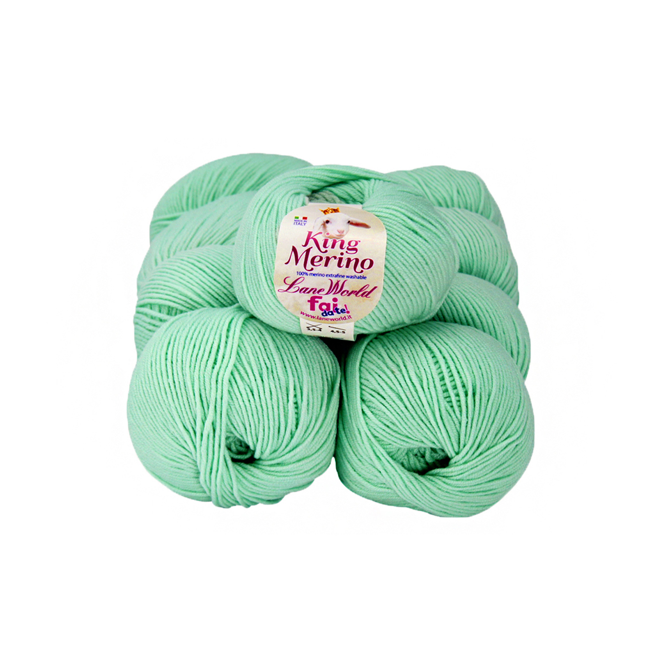 Gomitoli Lana Merinos Italiana Km. Zero - 100% Pura Lana Gentile, 50gr, Viola 14, Ferri 5.00/5.50, Made In Italy