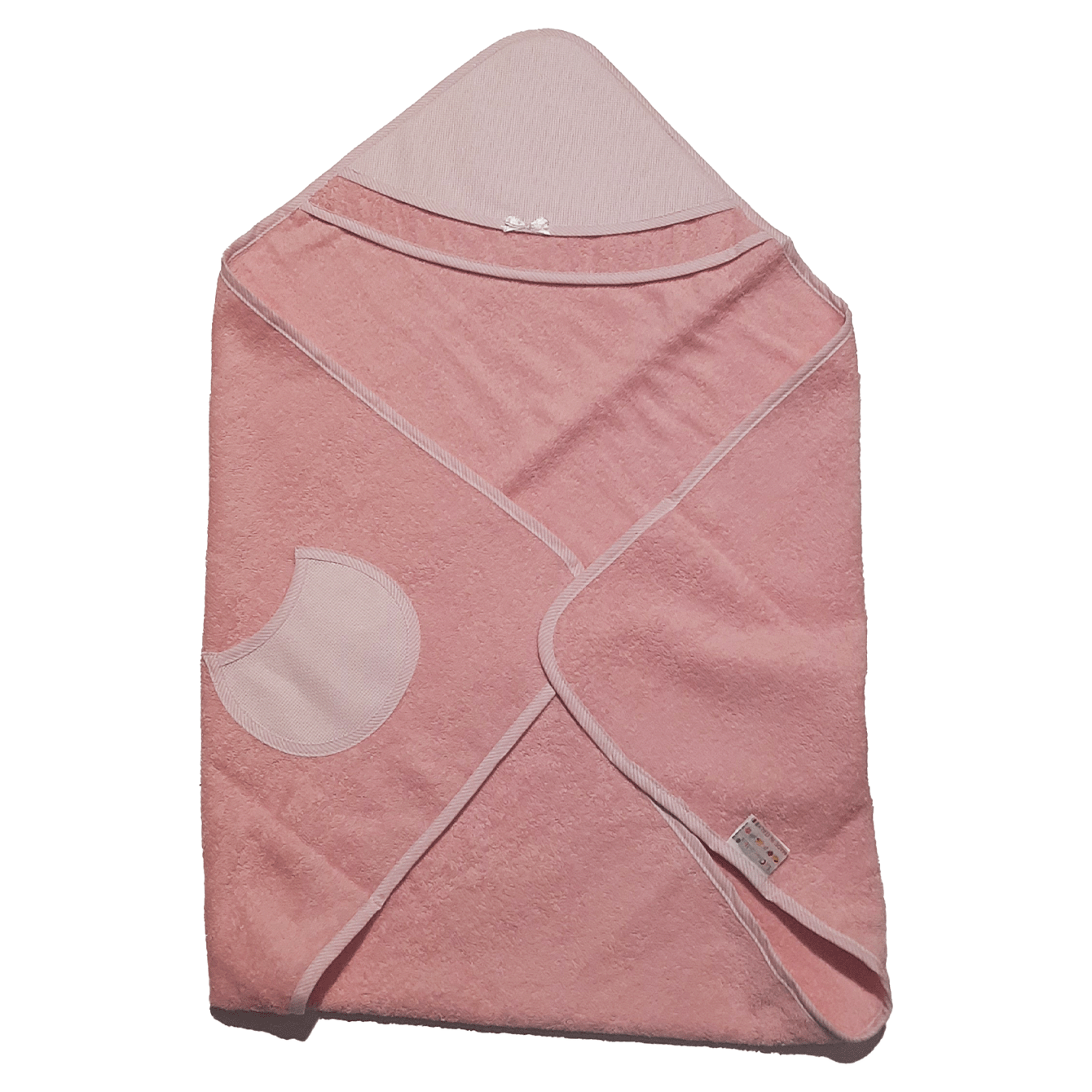 Accappatoio neonato da ricamare con tasca