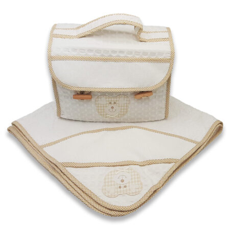 Set accappatoio e beauty case da ricamare