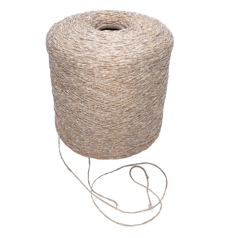 Cotone Lino Catenella Lamé - rocche da 300 gr o 500 gr circa