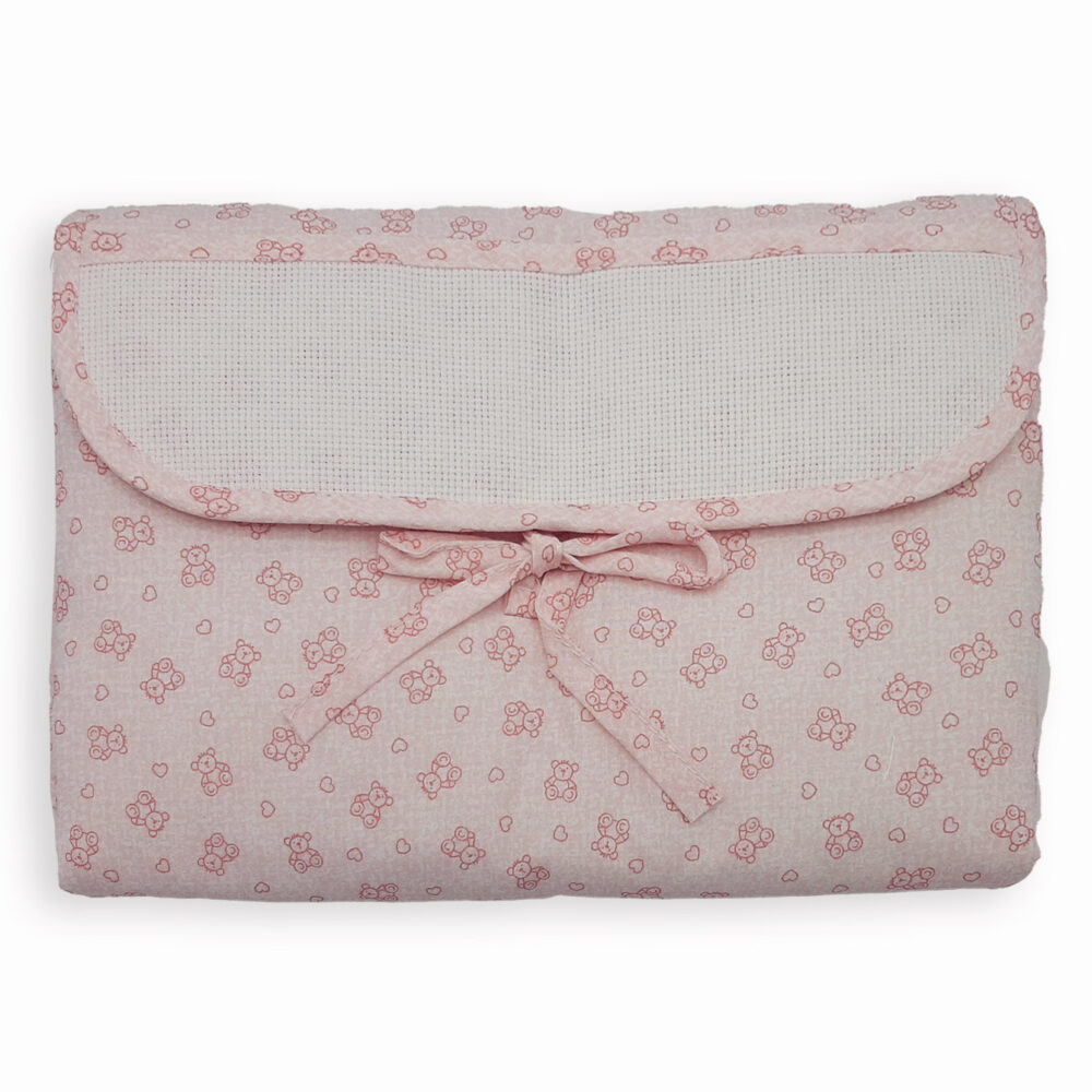 Fasciatoio portatile da ricamare orsetti e glitter - immagine 3