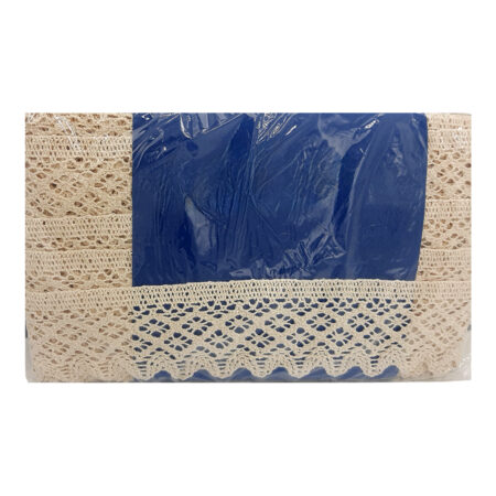 Pizzo di cotone écru altezza 5.5cm - 10 metri