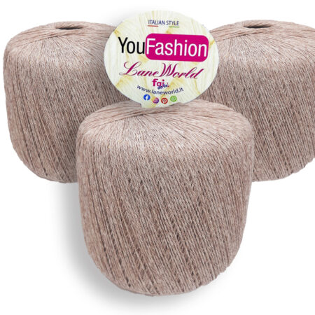 Filati Estivi You Fashion Cotone Lino Catenella Lamé - 150 grammi