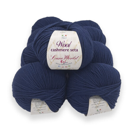 Wool cashmere seta - gomitolo 50 grammi