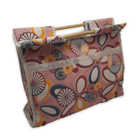 Borsa porta lavoro con manici in legno